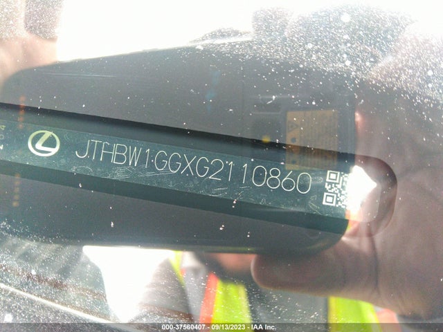 JTHBW1GGXG2110860 Lexus Es 300h Hybrid
