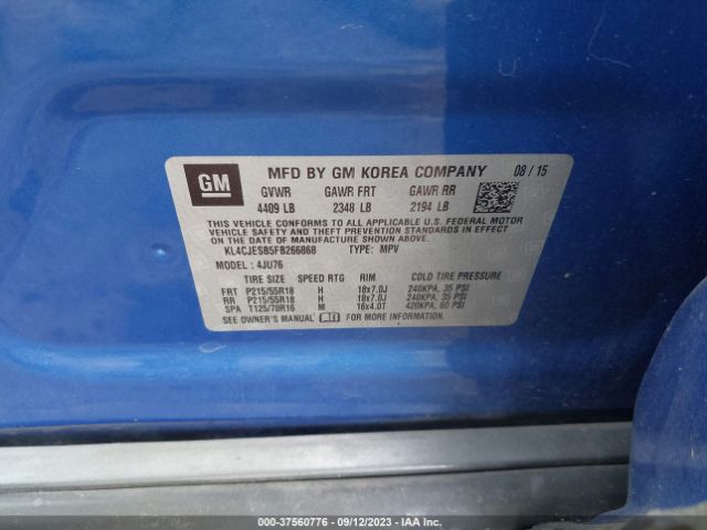 KL4CJESB5FB266868 Buick Encore