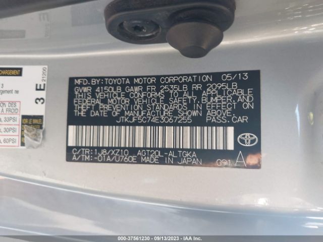 JTKJF5C74E3067255 Scion Tc 10 Series