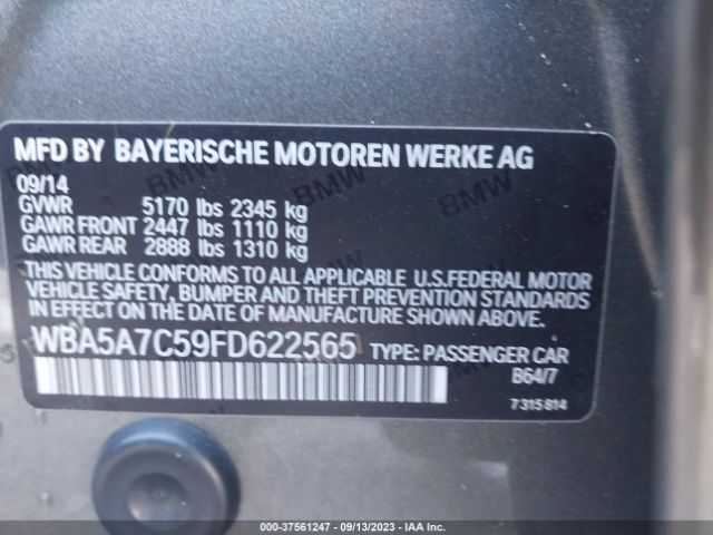 WBA5A7C59FD622565 BMW 5 Series 528i Xdrive