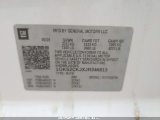 1GKS2CKJXJR346813 GMC YUKON DENALI