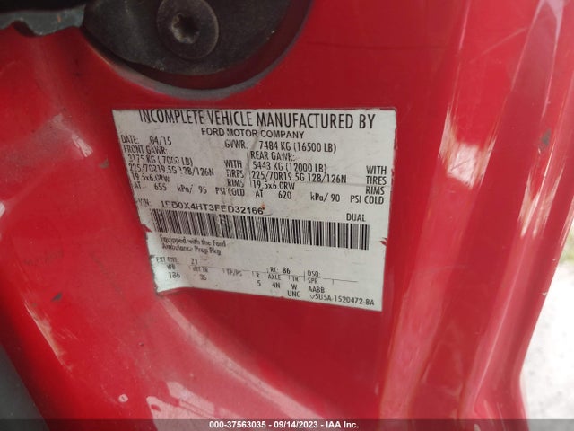 2015 Ford F-450, VIN: 1FD0X4HT3FED32166