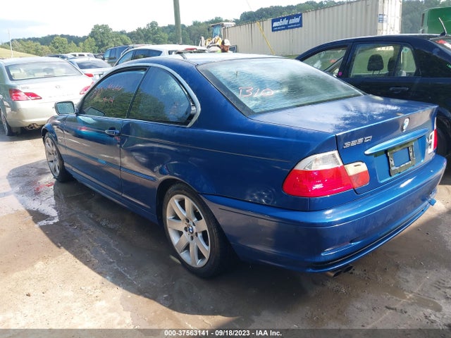 2002 BMW 3 SERIES 325CI VIN: WBABN33492PG59182