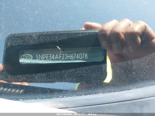 2018 HYUNDAI SONATA SEL VIN: 5NPE34AF2JH674078