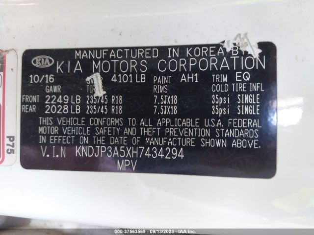 KNDJP3A5XH7434294 KIA SOUL +