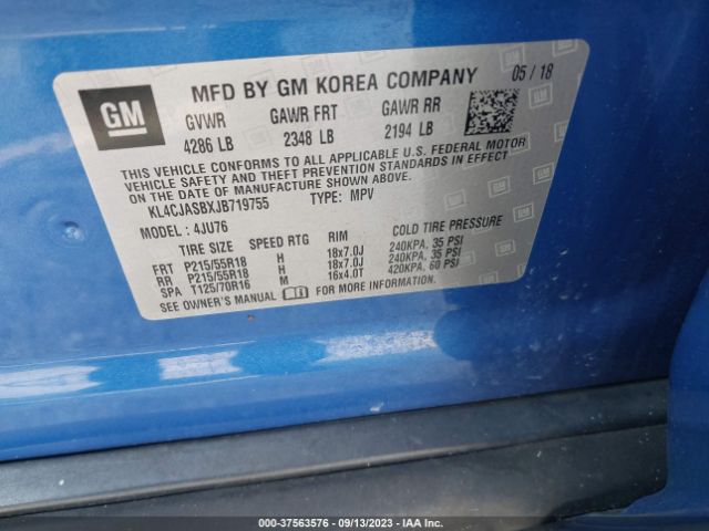 KL4CJASBXJB719755 Buick Encore Preferred