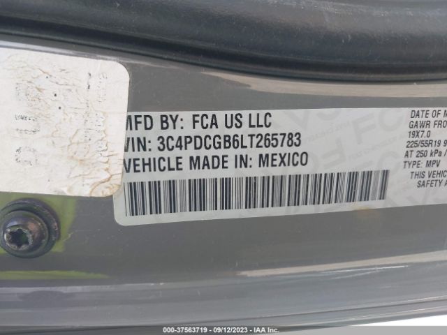 3C4PDCGB6LT265783 Dodge Journey Crossroad