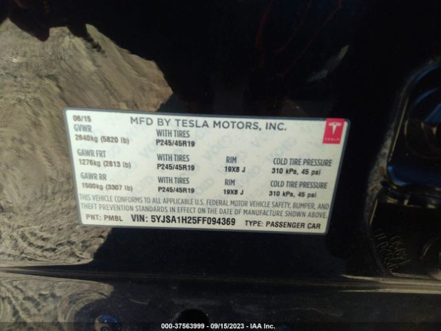 5YJSA1H25FF094369 Tesla Model S 70d/85d/p85d