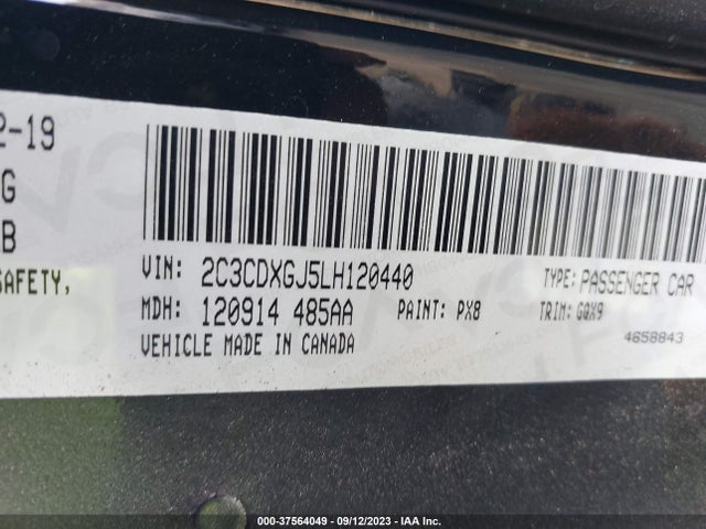 Dodge Charger Scat Pack 2020 2C3CDXGJ5LH120440 Image 9