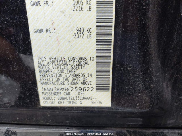 Nissan Altima 2.5 Sv 2014 1N4AL3APXEN259622 Image 10