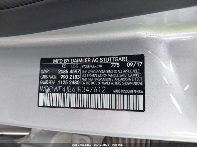 WDDWF4JB6JR347612 Mercedes-Benz C-class C 300
