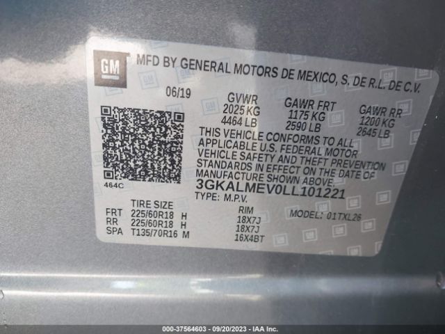 3GKALMEV0LL101221 GMC Terrain Sle
