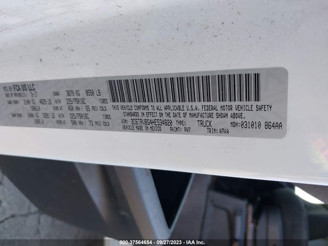 3C6TRVBG4HE534820 RAM Promaster Cargo Van