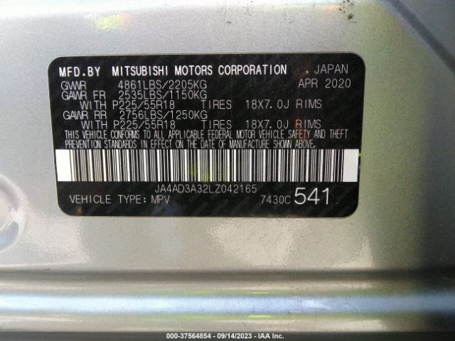 JA4AD3A32LZ042165 Mitsubishi Outlander Se/sel/le/sp