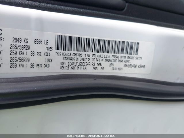 1C4RJFJG9EC247123 Jeep Grand Cherokee Summit