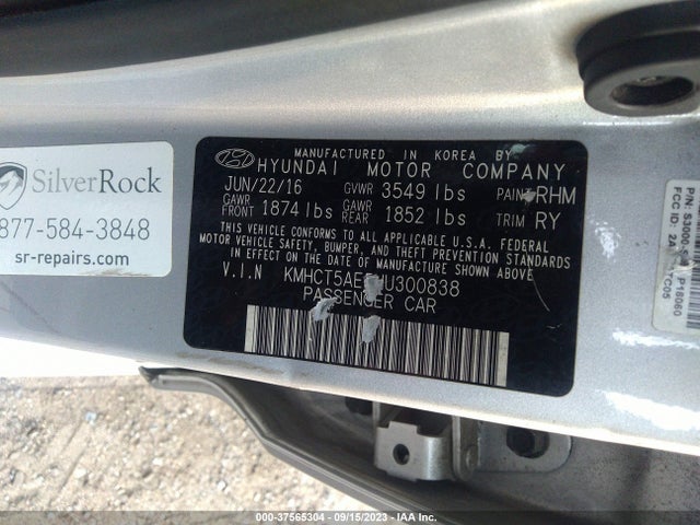 Hyundai ACCENT SE 2017 KMHCT5AE5HU300838 Image 9