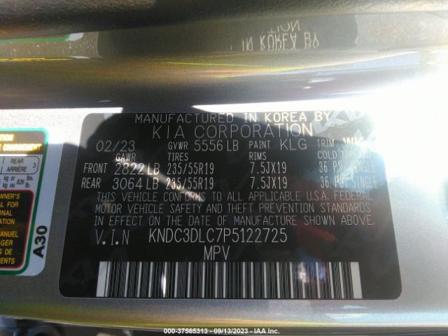 KNDC3DLC7P5122725 KIA Ev6 Wind