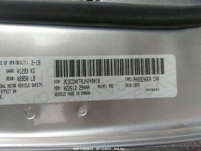 Dodge Charger Police 2018 2C3CDXKT8JH249018 Image 9