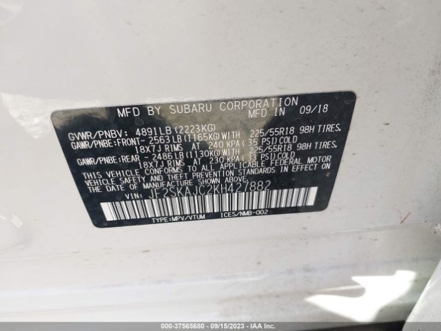 JF2SKAJC2KH427882 Subaru Forester Sport