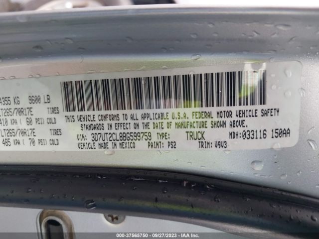 2011 RAM 2500 3D7UT2CL8BG599759 Photo 8