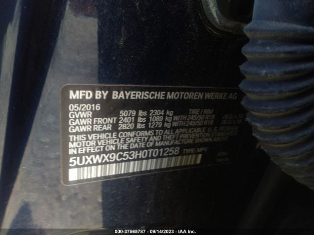 5UXWX9C53H0T01258 BMW X3 Xdrive28i