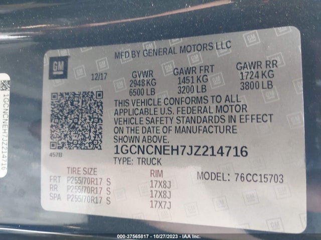 Chevrolet Silverado 1500 Ls 2018 1GCNCNEH7JZ214716 Image 9