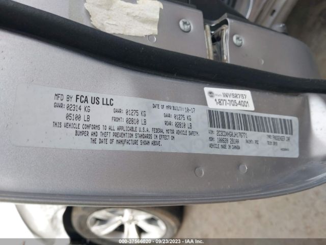 2C3CDXHG0JH176771 Dodge Charger Sxt Plus Rwd