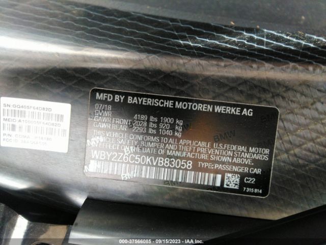 WBY2Z6C50KVB83058 BMW I8