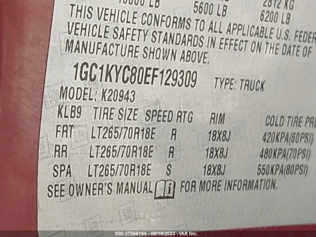 Chevrolet Silverado 2500hd Ltz 2014 1GC1KYC80EF129309 Image 9