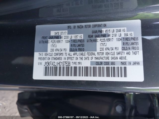 2017 MAZDA CX-5 JM3KFACLXH0197538 Photo 8