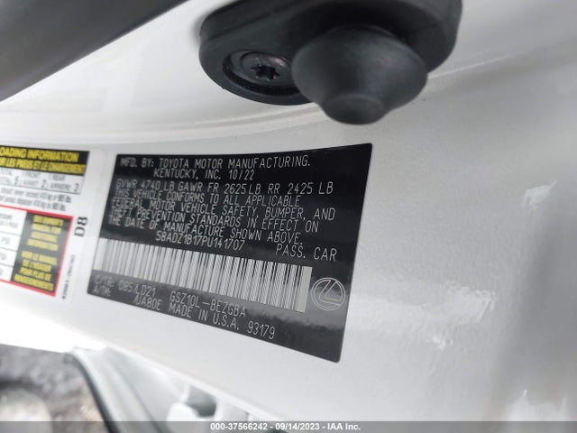 2023 Lexus ES, VIN: 58ADZ1B17PU141707