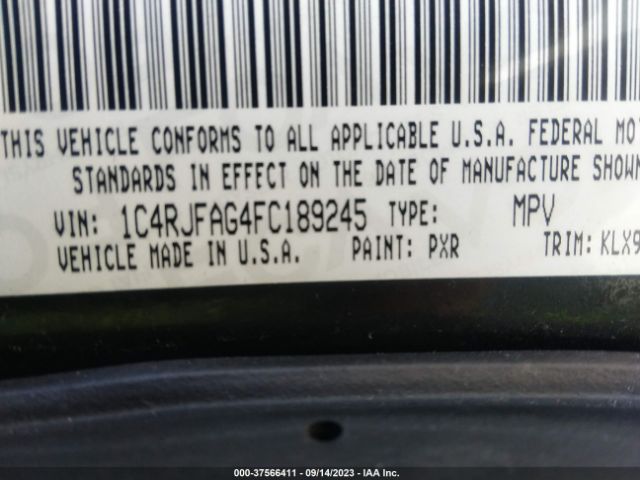 1C4RJFAG4FC189245 Jeep Grand Cherokee Altitude