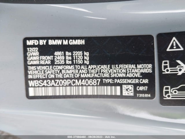 BMW M4 Competition Xdrive 2023 WBS43AZ09PCM40687 Image 9