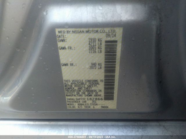 1N4AL3AP7FC182866 Nissan Altima 2.5 Sl/2.5 Sv/2.5/2.5 S