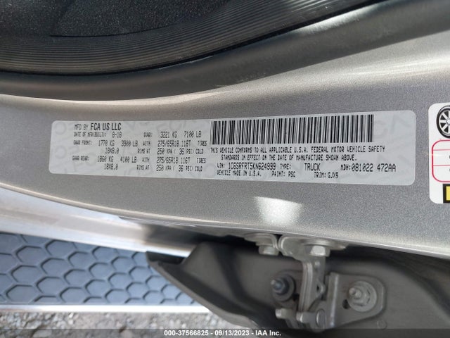 1C6SRFRT5KN624999 RAM 1500 Laramie
