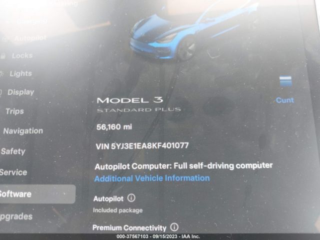 5YJ3E1EA8KF401077 Tesla Model 3 Range