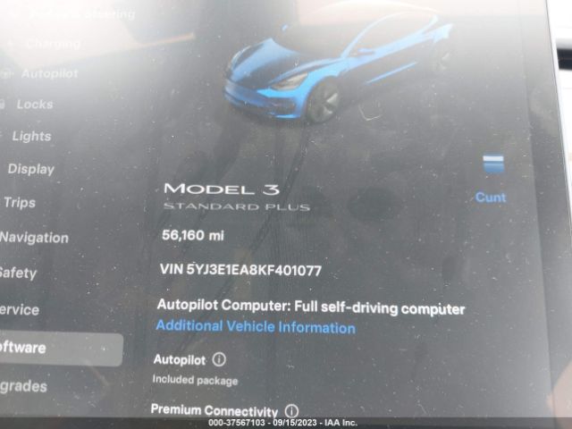 5YJ3E1EA8KF401077 Tesla Model 3 Range
