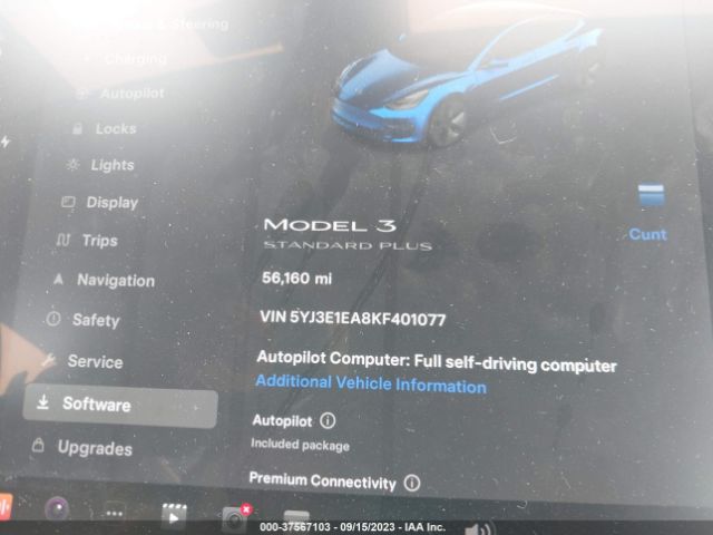 5YJ3E1EA8KF401077 Tesla Model 3 Range