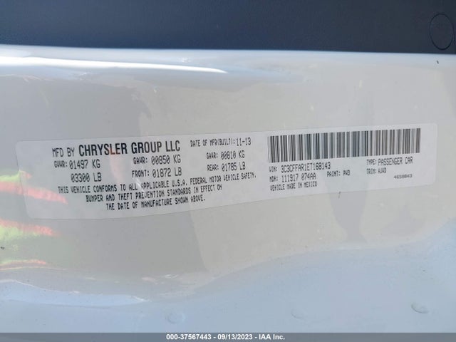 2014 FIAT 500 3C3CFFAR1ET168143 Photo 8