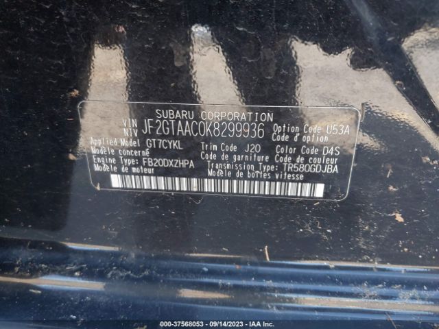 JF2GTAAC0K8299936 Subaru Crosstrek