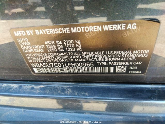 WBA5U7C01LFH00965 BMW 3 Series M340i