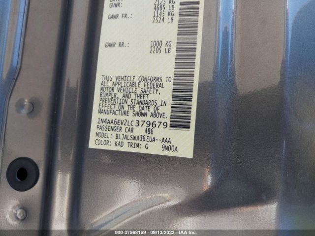 1N4AA6EV2LC379679 Nissan Maxima Sr