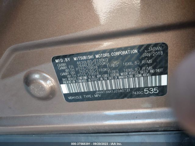 2018 MITSUBISHI ECLIPSE CROSS JA4AT3AA1JZ040731 Photo 8