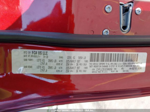 1C4PJLCB1KD308266 Jeep Cherokee Latitude