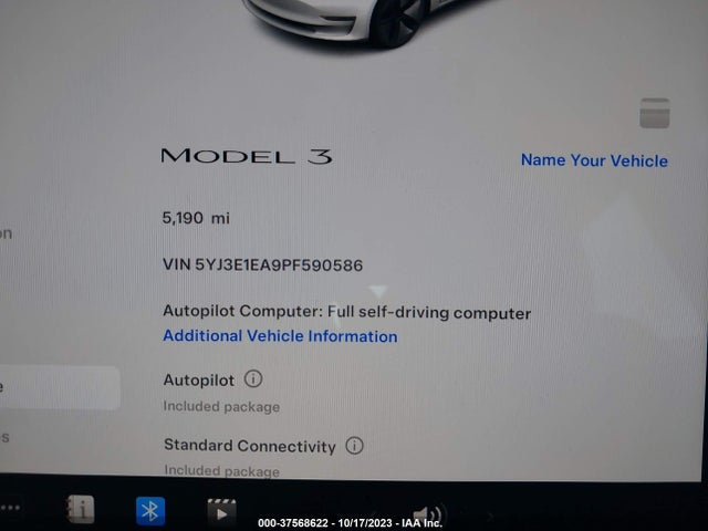 2023 Tesla 3, VIN: 5YJ3E1EA9PF590586