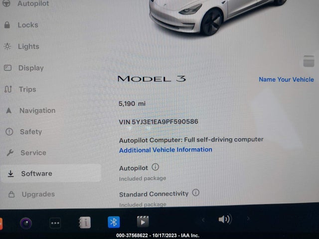 2023 Tesla 3, VIN: 5YJ3E1EA9PF590586