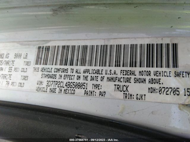 2011 RAM 2500 3D7TP2CL4BG508051 Photo 8