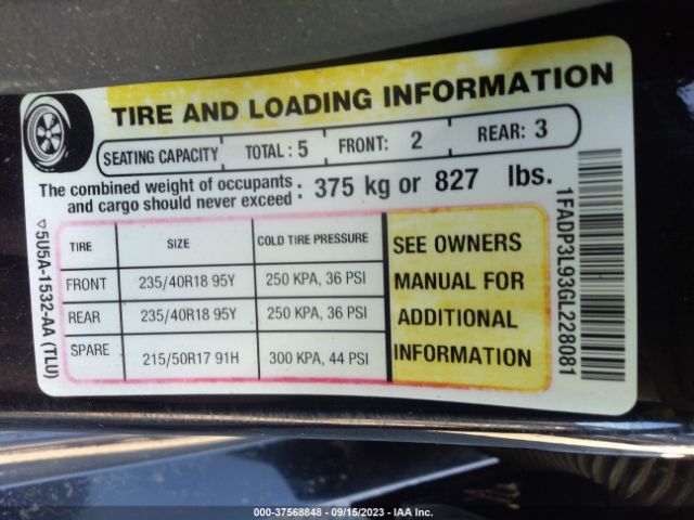 1FADP3L93GL228081 Ford FOCUS ST