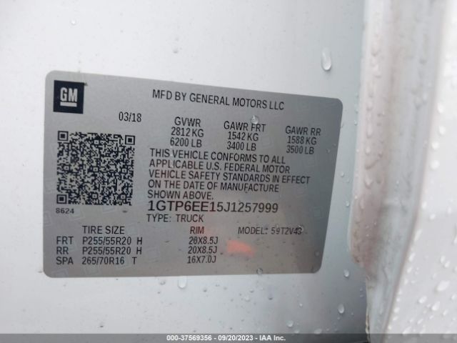 1GTP6EE15J1257999 GMC Canyon 4wd Denali