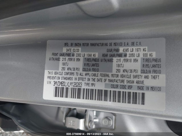 Mazda Cx-30 Preferred Package 2020 3MVDMBDLXLM128283 Image 9